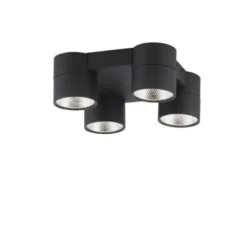 Neuhaus PURE® LED Deckenleuchte PURE Nola, schwarz, 4-flammig, drehbar, dimmbar