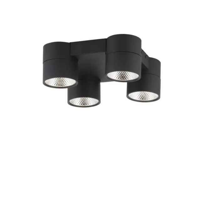 Neuhaus PURE® LED Deckenleuchte PURE Nola, schwarz, 4-flammig, drehbar, dimmbar