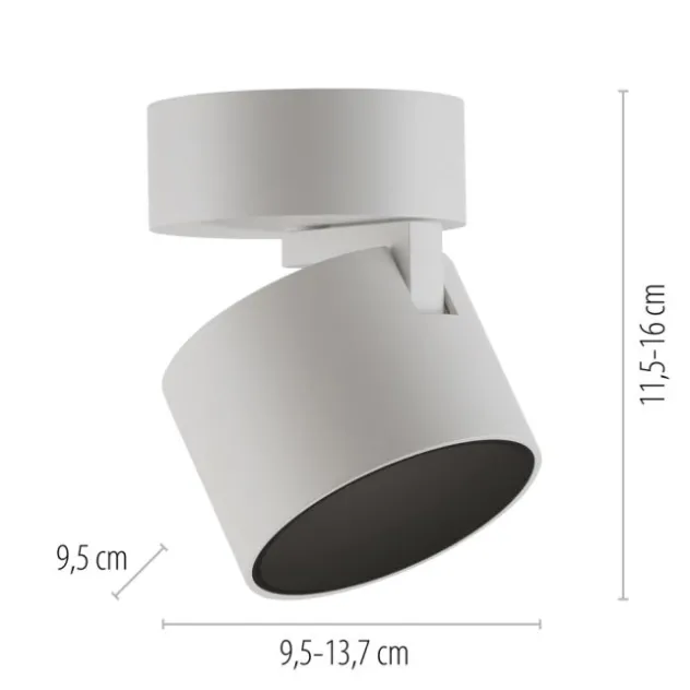 Neuhaus PURE® LED Deckenleuchte PURE Cup, snow (weiß), dimmbar, dreh und schwenkbar