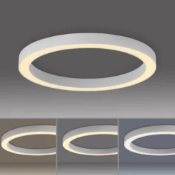 Neuhaus PURE® LED Deckenleuchte PURE Lines Round, snow ,dimmbar, Funk-FB,
