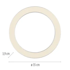 Neuhaus PURE® LED Deckenleuchte PURE Lines Round, diamond (alu), 35 cm, dimmbar