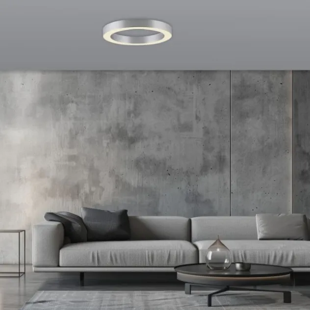 Neuhaus PURE® LED Deckenleuchte PURE Lines Round, diamond (alu), 35 cm, dimmbar
