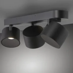 Neuhaus PURE® LED Deckenstrahler PURE Cup, black pearl, 3-flammig, dreh und schwenkbar