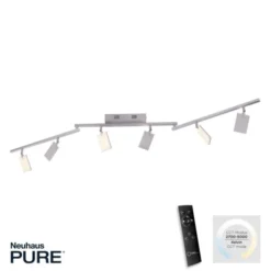 Neuhaus PURE® LED Deckenstrahler PURE Mira, diamond (alu), 6-flammig, dimmbar, CCT