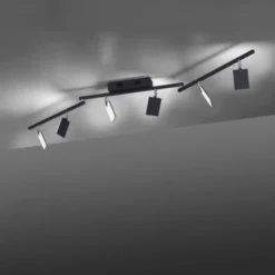 Neuhaus PURE® LED Deckenstrahler PURE Mira, black pearl, 6-flammig, dimmbar, CCT