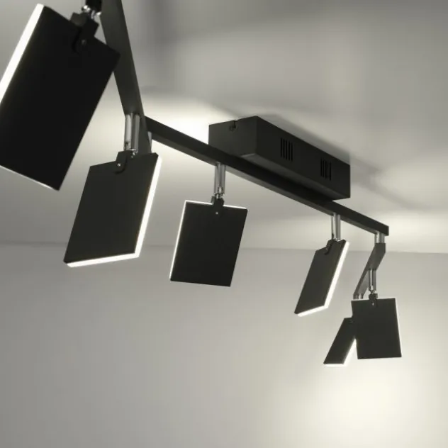 Neuhaus PURE® LED Deckenstrahler PURE Mira, black pearl, 6-flammig, dimmbar, CCT