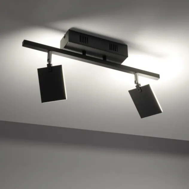 Neuhaus PURE® LED Deckenstrahler PURE Mira, black-pearl, 2-flammig, dimmbar, CCT