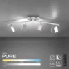 Neuhaus PURE® LED Deckenstrahler PURE Mira, diamond (alu), 4-flammig, dimmbar CCT