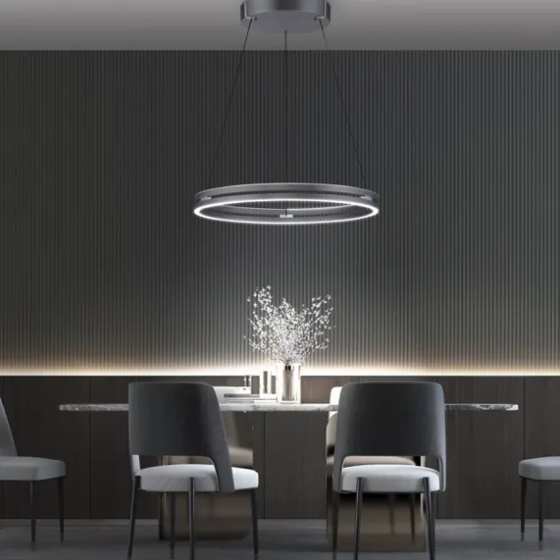 Neuhaus PURE® LED Pendelleuchte PURE E-Loop mystic grey (grau)