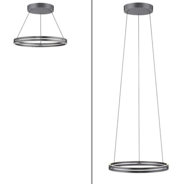 Neuhaus PURE® LED Pendelleuchte PURE E-Loop mystic grey (grau)