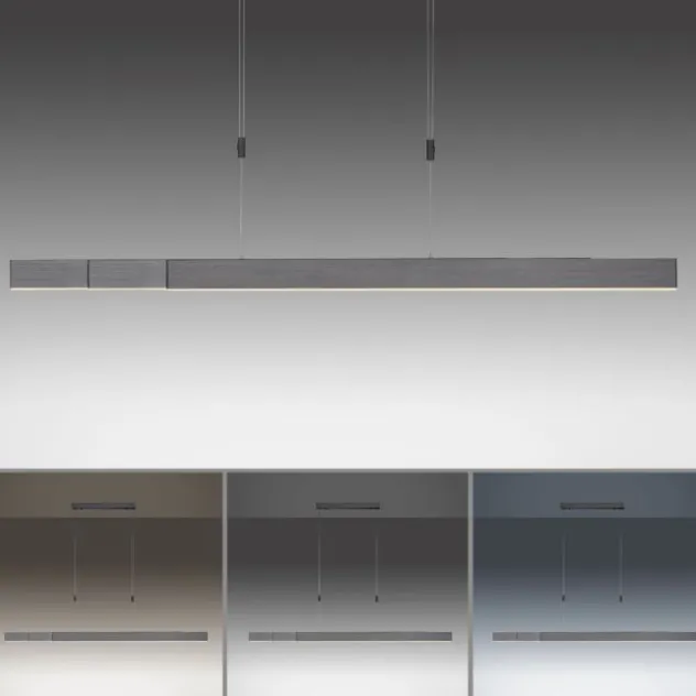 Neuhaus PURE® LED Pendelleuchte PURE Moto e-SLIDE® platin (grau)