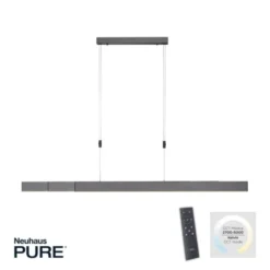 Neuhaus PURE® LED Pendelleuchte PURE Moto e-SLIDE® platin (grau)