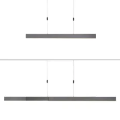 Neuhaus PURE® LED Pendelleuchte PURE Moto e-SLIDE® platin (grau)
