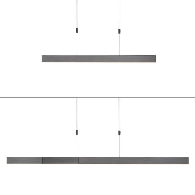 Neuhaus PURE® LED Pendelleuchte PURE Moto e-SLIDE® platin (grau)
