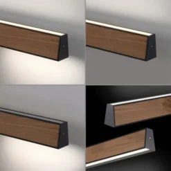Neuhaus PURE® LED Pendelleuchte PURE E-Motion oak/black pearl