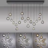 Neuhaus PURE® LED Pendelleuchte PURE Popup, mystic grey, 19-flammig