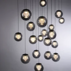 Neuhaus PURE® LED Pendelleuchte PURE Popup, mystic grey, 19-flammig