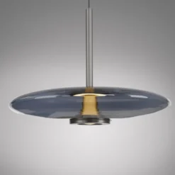 Neuhaus PURE® LED Pendelleuchte PURE E-Vitrum, platin (grau), höhenverstellbar