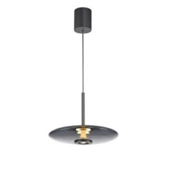 Neuhaus PURE® LED Pendelleuchte PURE E-Vitrum, platin (grau), höhenverstellbar