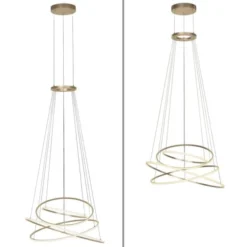 Neuhaus PURE® LED Pendelleuchte PURE Flying Rings,bronce