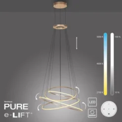 Neuhaus PURE® LED Pendelleuchte PURE Flying Rings,bronce