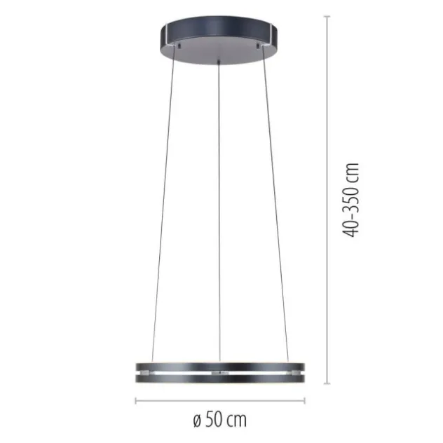 Neuhaus PURE® LED Pendelleuchte PURE E-Loop mystic-grey (grau)