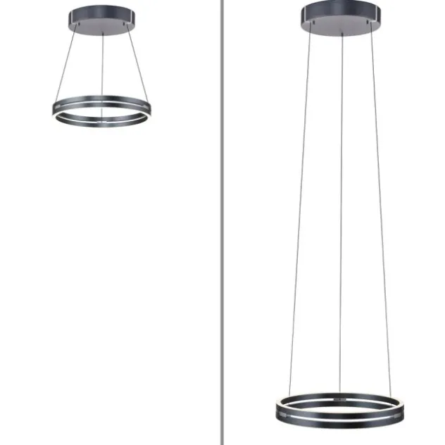 Neuhaus PURE® LED Pendelleuchte PURE E-Loop mystic-grey (grau)