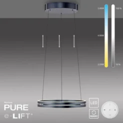 Neuhaus PURE® LED Pendelleuchte PURE E-Loop mystic-grey (grau)