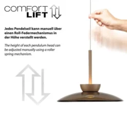 Neuhaus PURE® LED Pendelleuchte Pure Moon, bronce, höhenverstellbar, dimmbar