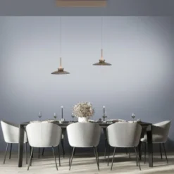 Neuhaus PURE® LED Pendelleuchte Pure Moon, bronce, höhenverstellbar, dimmbar