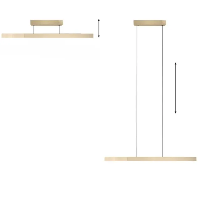 Neuhaus PURE® LED Pendelleuchte PURE Moto-Rise imperial gold elektrisch