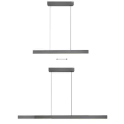 Neuhaus PURE® LED Pendelleuchte PURE Moto-Rise platin (grau) elektrisch