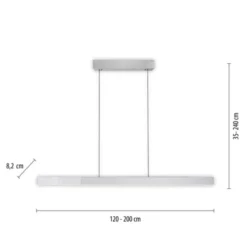 Neuhaus PURE® LED Pendelleuchte PURE Moto-Rise diamond (alu)