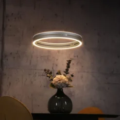 Neuhaus PURE® LED Pendelleuchte PURE E-Loop stone (alu)
