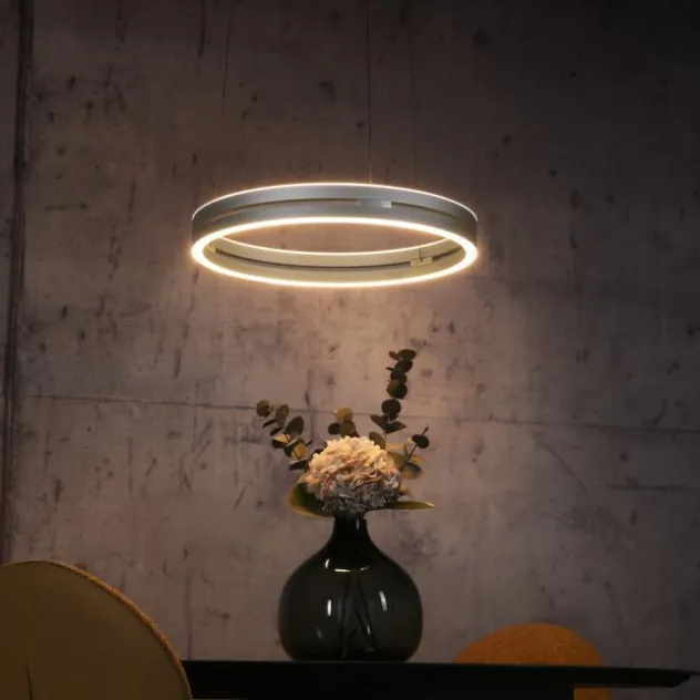 Neuhaus PURE® LED Pendelleuchte PURE E-Loop stone (alu)