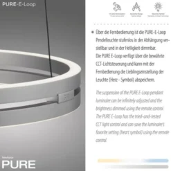 Neuhaus PURE® LED Pendelleuchte PURE E-Loop stone (alu)