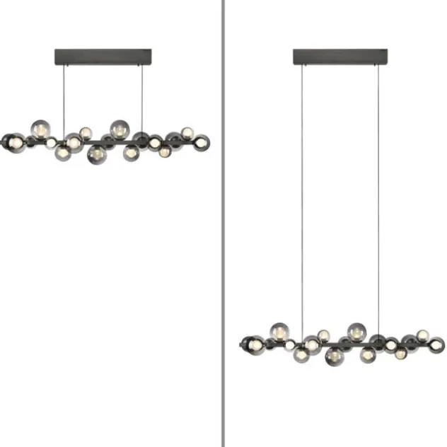 Neuhaus PURE® LED Pendelleuchte PURE E-Popup platin (grau)