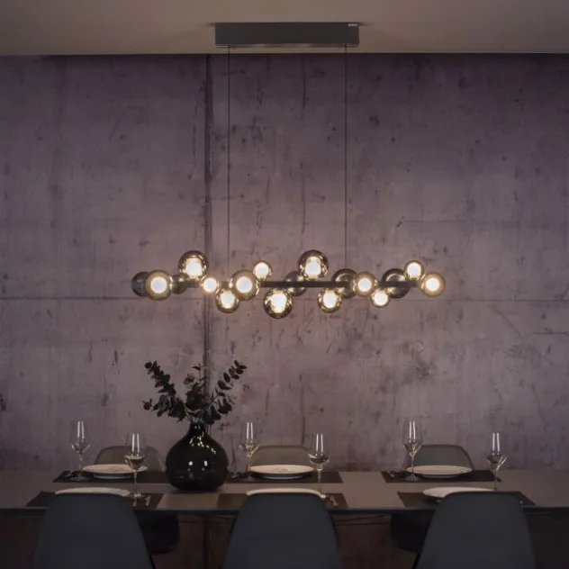 Neuhaus PURE® LED Pendelleuchte PURE E-Popup platin (grau)