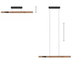 Neuhaus PURE® LED Pendelleuchte PURE Moto-Rise oak/black pearl