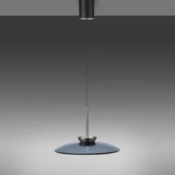 Neuhaus PURE® LED Pendelleuchte PURE E-Moon, platin (grau) Fernbedienung