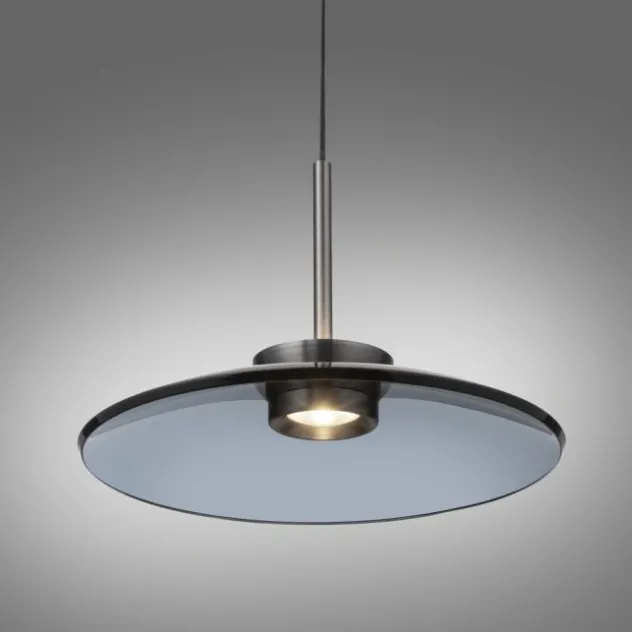 Neuhaus PURE® LED Pendelleuchte PURE E-Moon, platin (grau) Fernbedienung