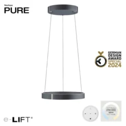 Neuhaus PURE® LED Pendelleuchte PURE E-Clipse mystic grey (grau)