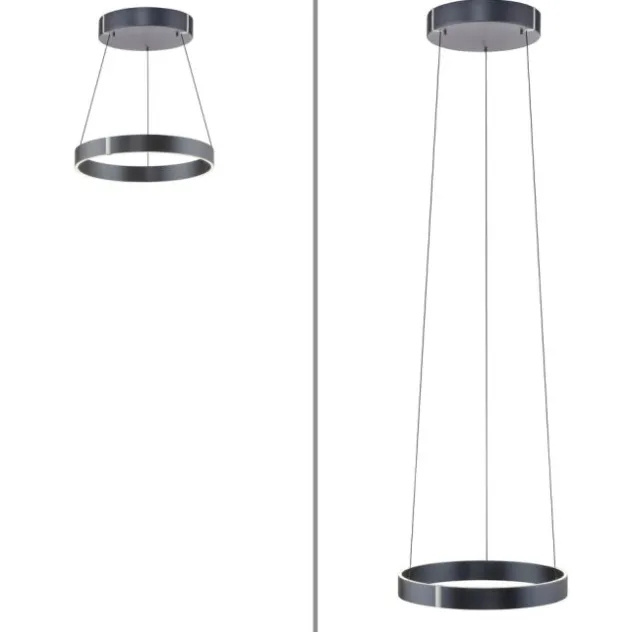 Neuhaus PURE® LED Pendelleuchte PURE E-Clipse mystic grey (grau)