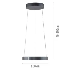 Neuhaus PURE® LED Pendelleuchte PURE E-Clipse mystic grey (grau)