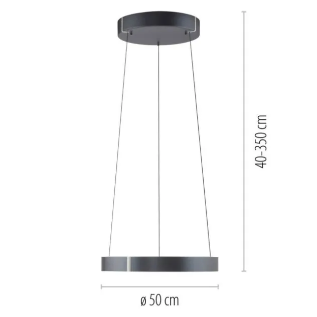 Neuhaus PURE® LED Pendelleuchte PURE E-Clipse mystic grey (grau)