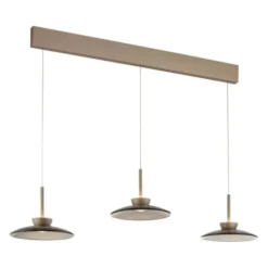 Neuhaus PURE® LED Pendelleuchte PURE Moon, bronce, 3-flammig, Lift, dimmbar