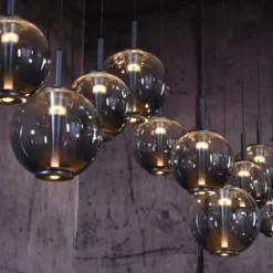 Neuhaus PURE® LED Pendelleuchte PURE E-Infinity, mystic grey mit e-Slide Funktion