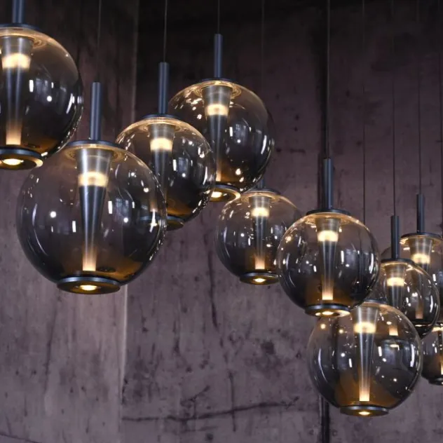 Neuhaus PURE® LED Pendelleuchte PURE E-Infinity, mystic grey mit e-Slide Funktion