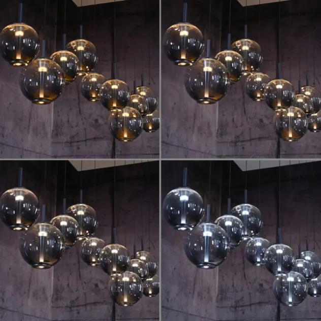 Neuhaus PURE® LED Pendelleuchte PURE E-Infinity, mystic grey mit e-Slide Funktion