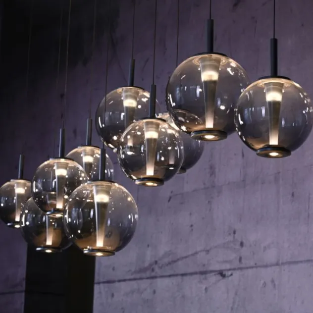 Neuhaus PURE® LED Pendelleuchte PURE E-Infinity, mystic grey mit e-Slide Funktion